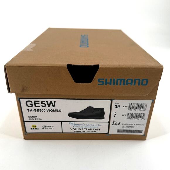 Shimano Women's Blue Denim GE500 MTB Shoes 7 - Picture 2 of 14